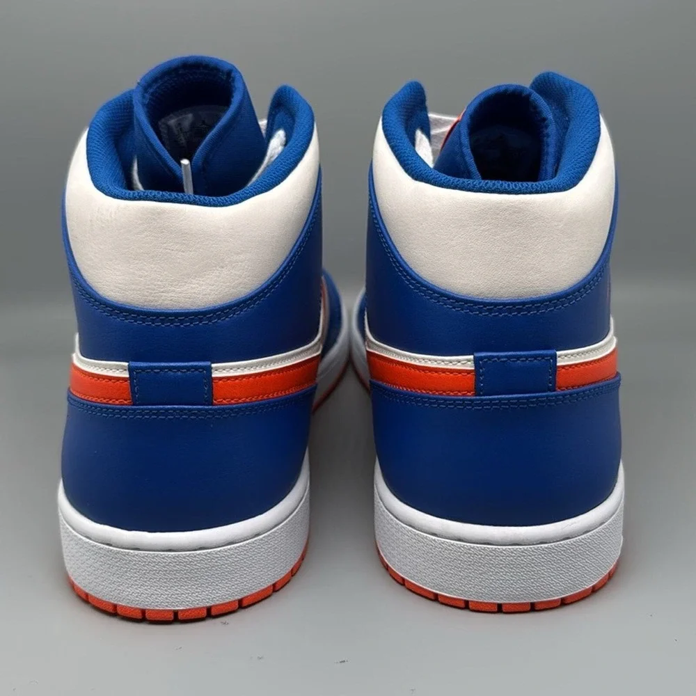 Air Jordan 1 Mid Game Royal‎ Rush Orange FD1029-400 Men's Sz 18